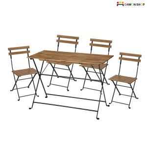 [이케아]이케아 TARNO 4인용 야외 원목 테이블과 의자세트/식탁세트