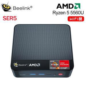 미니본체 완본체 윈도우탑재 Beelink SER5 MAX 5800H 미니 PC, 데스크탑 컴퓨터, AMD Ryzen 5 5560U, DDR4,
