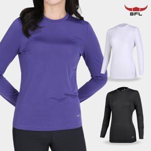 [이지바이]BFL 1+1 썸머퀸 여성 라운드 긴팔 티셔츠(W5OPST08)