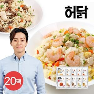 [허닭]닭가슴살 곤약볶음밥 250g 10종 20팩 (행사)