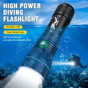 해루질랜턴 고휘도손전등 후레시 XHP50.2 LED 손전등 수중 100m 가장 강력한 다이