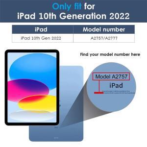 애플호환 아이패드용 태블릿 케이스, 마그네틱 소프트 실리콘 스마트 커버, 10 세대 2022 A2757