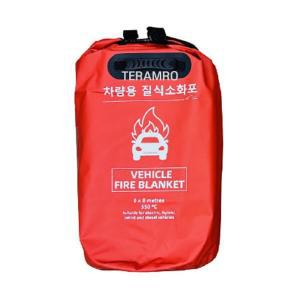 [신세계몰]자동차 초기 화재진압 질식소화포 차량용 전기차 배터리 화재 덮개 방화포 방염포 담요