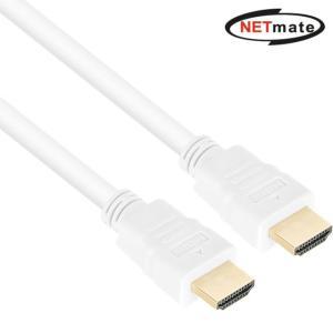 [펀아이템]NETmate 60Hz HDMI 2.0 케이블(화이트) 3M HDMI젠더 모니터케이블 셋탑박스케이블 영상케이블