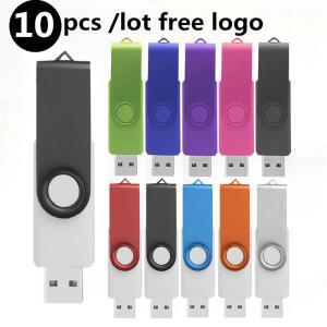 컬러 USB 플래시 드라이브 펜 메모리 스틱, 1GB, 선물, 무료 커스텀 로고, 로트당 10 개