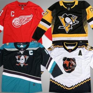 NHL/NCAA 아이스하키져지/성인/아동/주니어/유니폼/디트로이트레드윙스/시카고블랙호크스