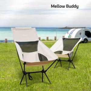 멜로우버디 초경량 캠핑의자 접이식 폴딩 백패킹 릴렉스 등받이 의자 텐트밖은 유럽