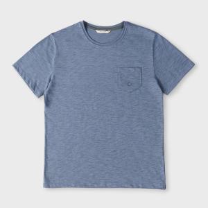 [빠니깔레] 반소매 코튼 자수 포켓 티셔츠 D-ITEE11
