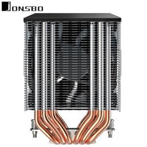 JONSBO CR2200 6 히트 파이프 에어 CPU 쿨러, 듀얼 팬 4 핀 PWM 저소음 인텔 LGA 1150 AM3 냉각 라디에이터