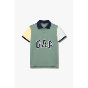 [갭키즈](경기점)[키즈 남아 6-14세] 애슬레틱 로고 배색 피케 셔츠 5214125012...