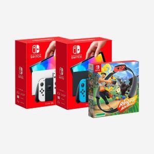 [정품] 닌텐도 스위치 OLED + 링 피트 어드벤처 타이틀 패키지 Nintendo Switch Title Package 459040
