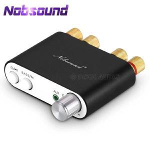 Nobsound 블루투스 5.0 미니 디지털 앰프 스테레오 하이파이 홈 오디오 파워 수신기 USB DAC 50W + TPA3116