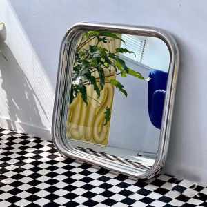 라운드 프레임 거울 사각 화장대 벽거울 스텐 미드센츄리 인테리어