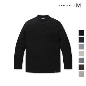 [프로젝트엠] 남성 소재변형 모크넥 티셔츠_EPB4TR1902