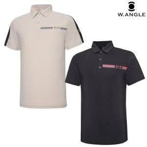 [와이드앵글] WMM22217 남성 WL 프로 가슴 포인트 폴로 티셔츠