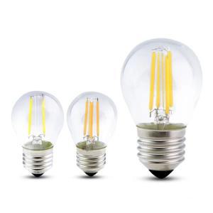 E27 램프 E14 LED 필라멘트 밝기 조절 4W 8W 12W 16W G45 레트로 유리 에디슨 220V 전구 백열등 샹들리에