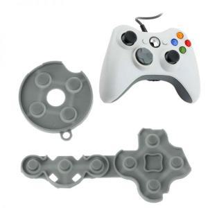 마이크로소프트 Xbox 360 무선 컨트롤러 교체 전도성 고무 접촉 실리콘 패드 버튼 D-패드 수리 부품 2 피스