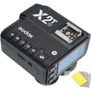 Godox X2T-TTL 2.4G HSS 1/8000s 무선 플래시 원격 트리거 송신기 소니 카메라, 블루투스 지원, 대형 디스