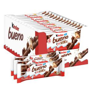 [소비기한 임박] 킨더 초콜렛, 부에노 T2, 3입, 10개