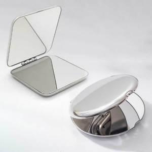 미니 접이식 손거울 사각 원형 양면 손거울 휴대용 거울