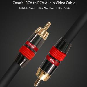 rca케이블 디지털 오디오 동축 SPDIF 케이블, RCA 프리미엄 스테레오 Rca-Rca 남성 스피커 Hifi 서브 우퍼