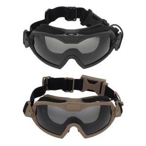 에어소프트 페인트볼 고글 사냥용 투명 렌즈 오토바이 마이크로 선풍기 스크래치 방지 눈 보호
