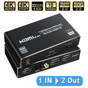 토스링크 동축 오디오 추출기 포함 HDMI 분배기 HDR HDMI 20 분배기 PS4 PS5 TV용 51 오디오 포함 4K 60Hz