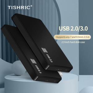 TISHRIC-하드 드라이브 박스 용 HDD 케이스 Sata To Usb 2.0/3.0 어댑터 하드 디스크 인클로저 외장 지원 8