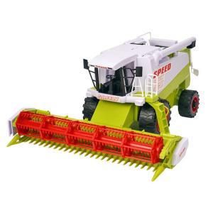 농기계 콤바인 트랙터 수확기 RC콩 옥수수 밀 장난감 모델 대형 짚 수확기 + 운송 트레일러