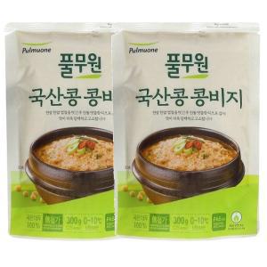 [만능]국산콩 콩비지 (300gX2개) [봄식재료] 풀무원 [건강식][아침대용][캠핑 야식 안주][간단요리 맛난한