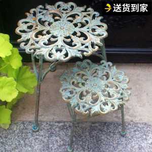 철제 화분받침 특이한 문양 인테리어 화초 사이드 테이블 의자 화분대
