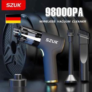 SZUK 98000PA 차량용 진공 청소기, 무선 휴대용 청소 기계, 자동차 가전 제품, 키보드용 강력한 휴대용 청
