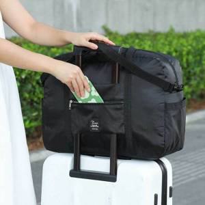 [제이큐]여행 출장 기내용백 캐리어 결합 포켓 보조가방