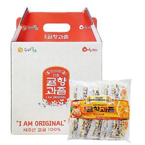 제주 신효 귤향과즐 100개 선물세트 전통한과 감귤과즐