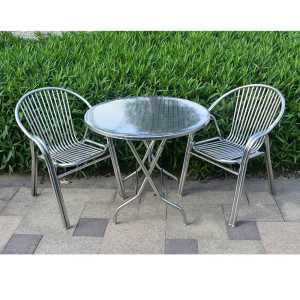카페 야외테이블세트 테라스 알루미늄 식탁 인용 펜션 철제 정원