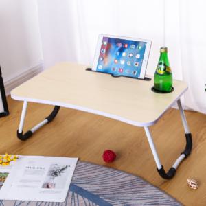 컵홀더형 배드 좌식 테이블 접이식 미니 침대책상 1인용 침대 태블릿 인강 트레이 노트북 탁자