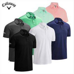 [캘러웨이] 골프웨어 남자 반팔 티셔츠 / 남성 스윙테크 폴로 / 기능성 쿨링소재 자외선 차단 소재