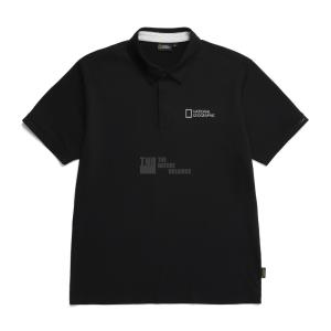 [내셔널지오그래픽]내셔널지오그래픽 N232MPL810 피케 반팔 티셔츠 CARBON BLACK