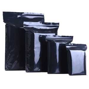 차광 비닐 보관 재료 블랙 밀봉 지퍼백 택배 100장 블랙