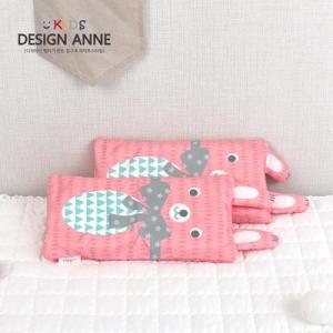 (디자인엔) 알러지케어 리본토끼 키즈메모리폼베개 핑크 (무료배송)