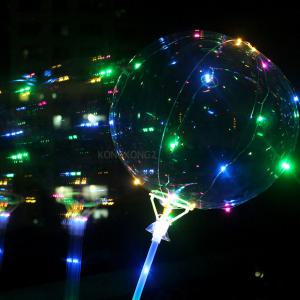 LED 보보풍선 원형 스틱 야광 투명풍선 크리스마스 투명 버블 놀이공원 파티