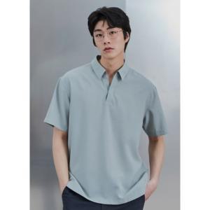 [롯데백화점]프로젝트엠 남성 쿨폴리 풀오버 반팔 셔츠 (EPE2WC1385)