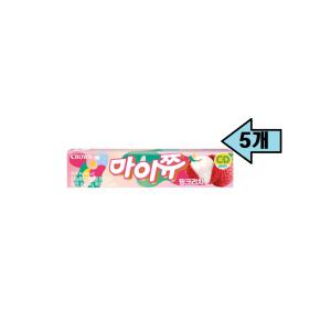 크라운 마이쮸 스틱 핑크리치 44gX15개