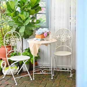 야외 유럽풍 테이블 정원 상품 의자 철제 발코니 접이식