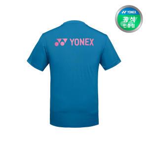 요넥스 배드민턴 기능성 티셔츠 남성용 블루 249TR001M