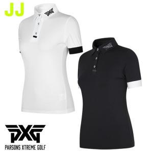 PXG 여성 소매배색카라 반팔 티셔츠 - 여름신상(여성)(골프)