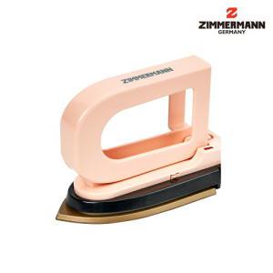 짐머만 휴대용 전기 다리미 ZMI-201HP 피치 핑크 / 여행용 캠핑용 미니다리미