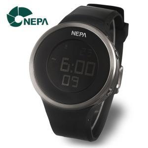 네파 NEPA N232-BLACK 랩타임 방수 전자 스포츠 군인시계