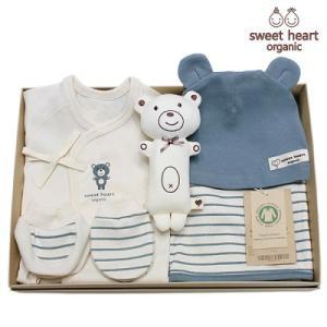 출산선물오가닉 블루베어 신생아 선물세트