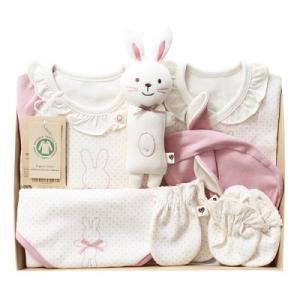 출산선물 7종세트오가닉 프리미엄 핑크래빗 신생아 선물세트